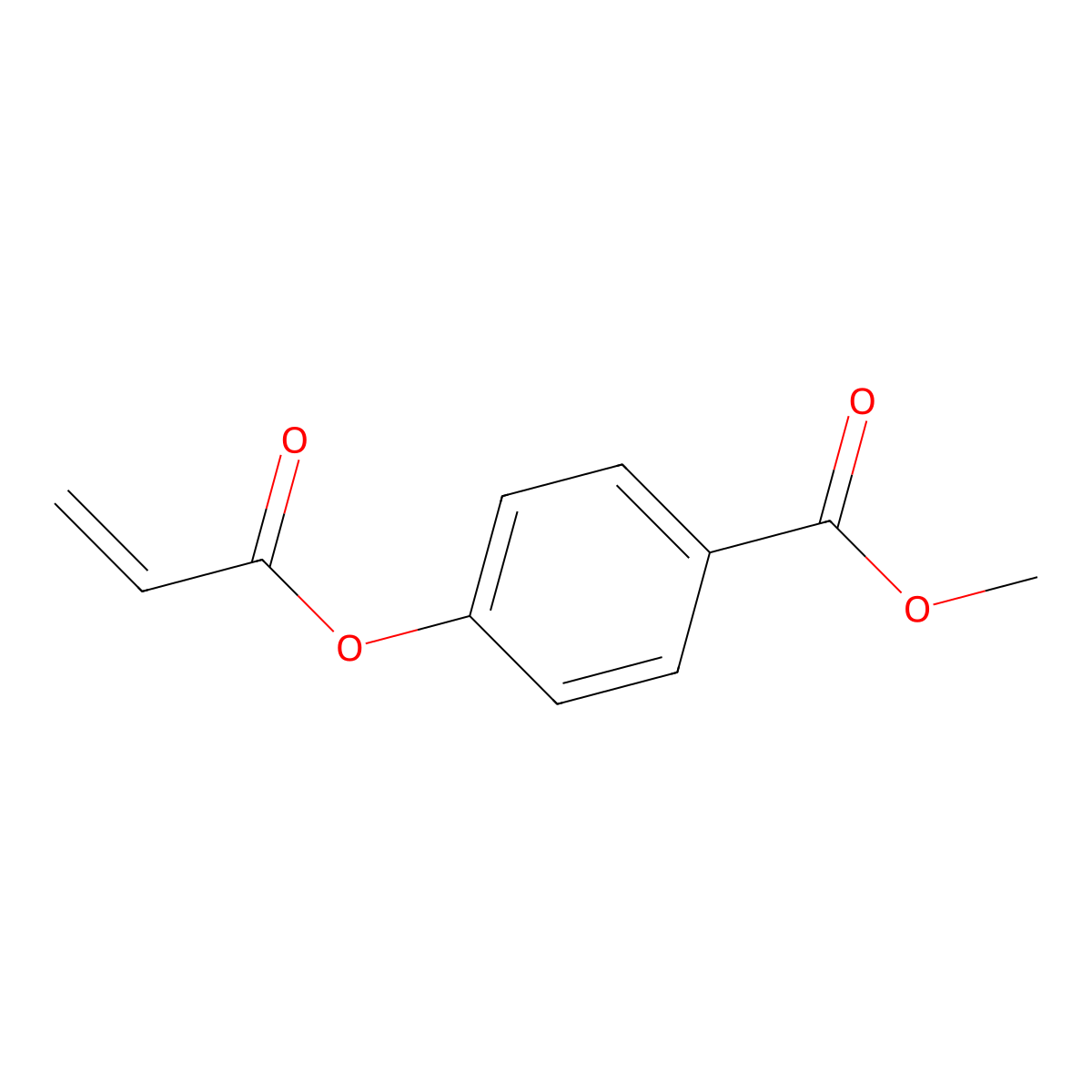 Methyl 4-(acryloyloxy)benzoate molecular structure, CAS 4513-48-8
