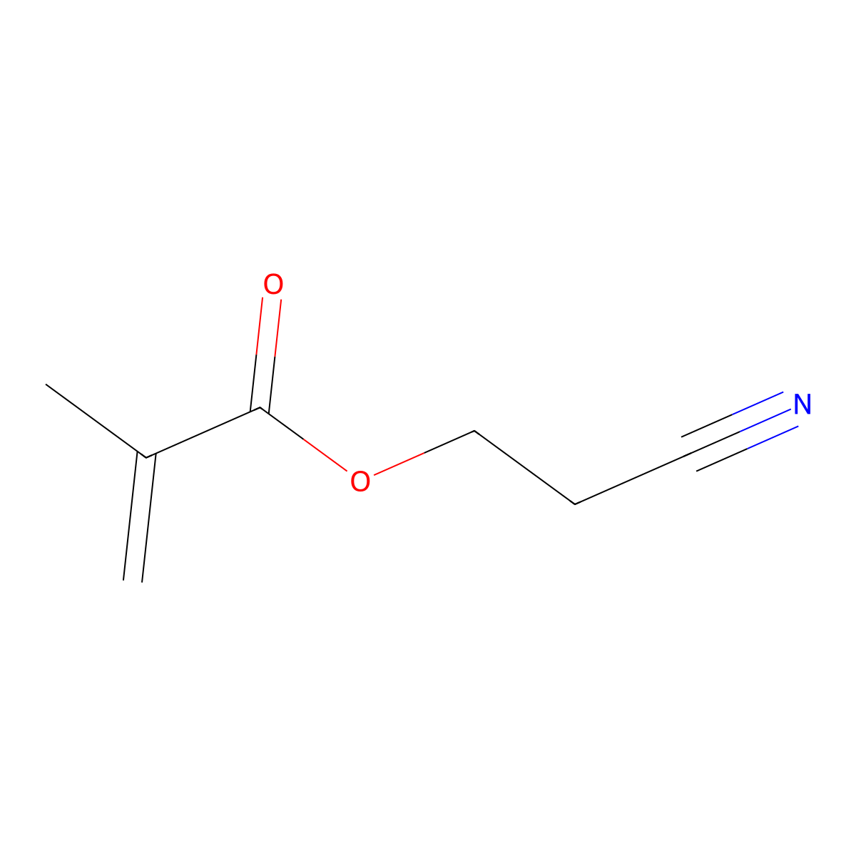 Cyanoethyl methacrylate molecular structure, CAS 4513-53-5