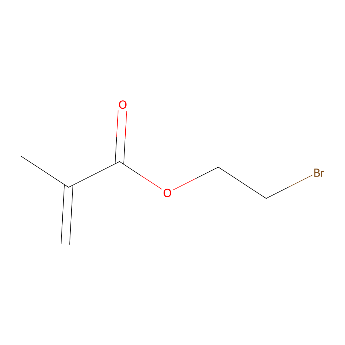 2-Bromoethyl methacrylate molecular structure, CAS 4513-56-8
