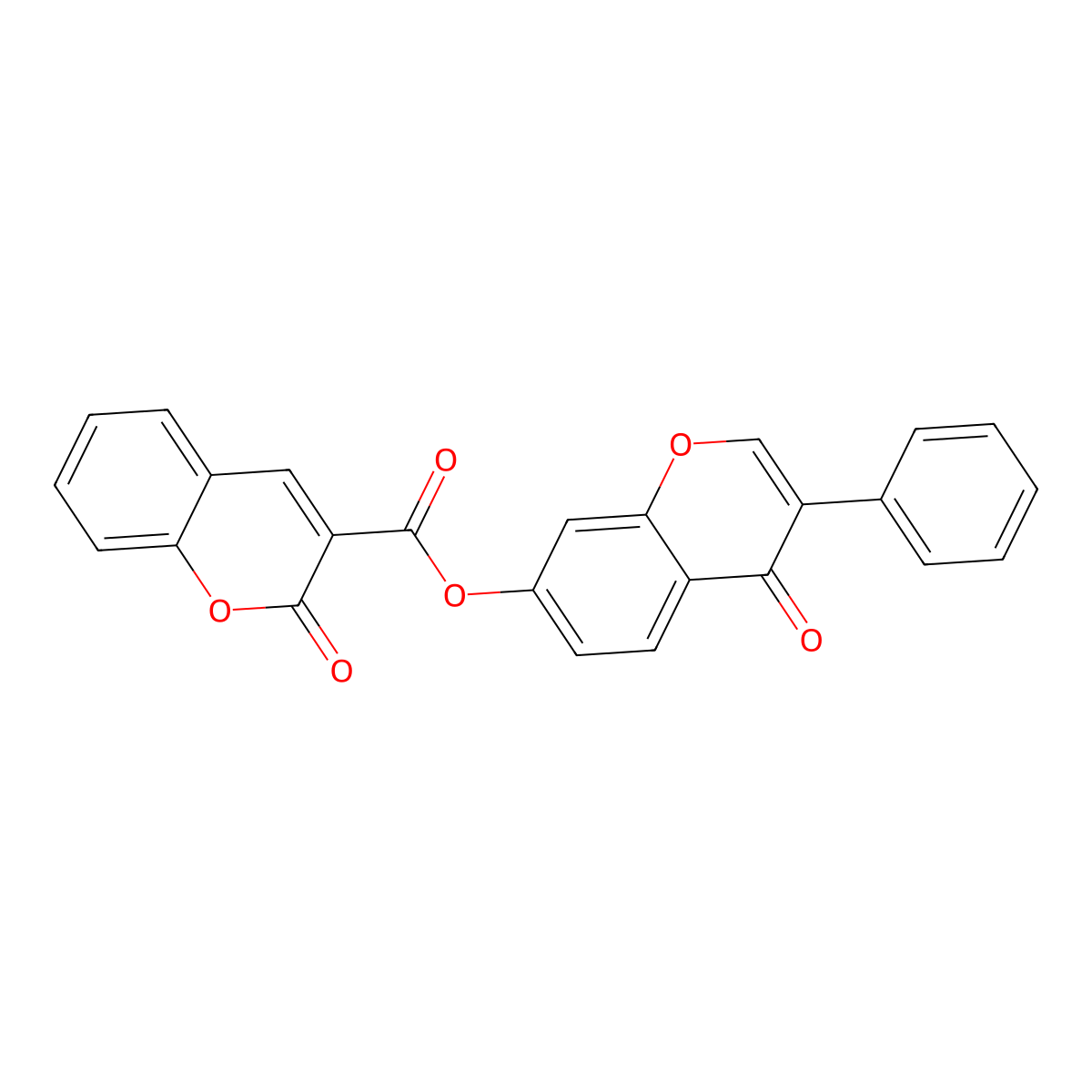 4-oxo-3-phenyl-4H-chromen-7-yl 2-oxo-2H-chromene-3-carboxylate molecular structure, CAS 451452-46-3