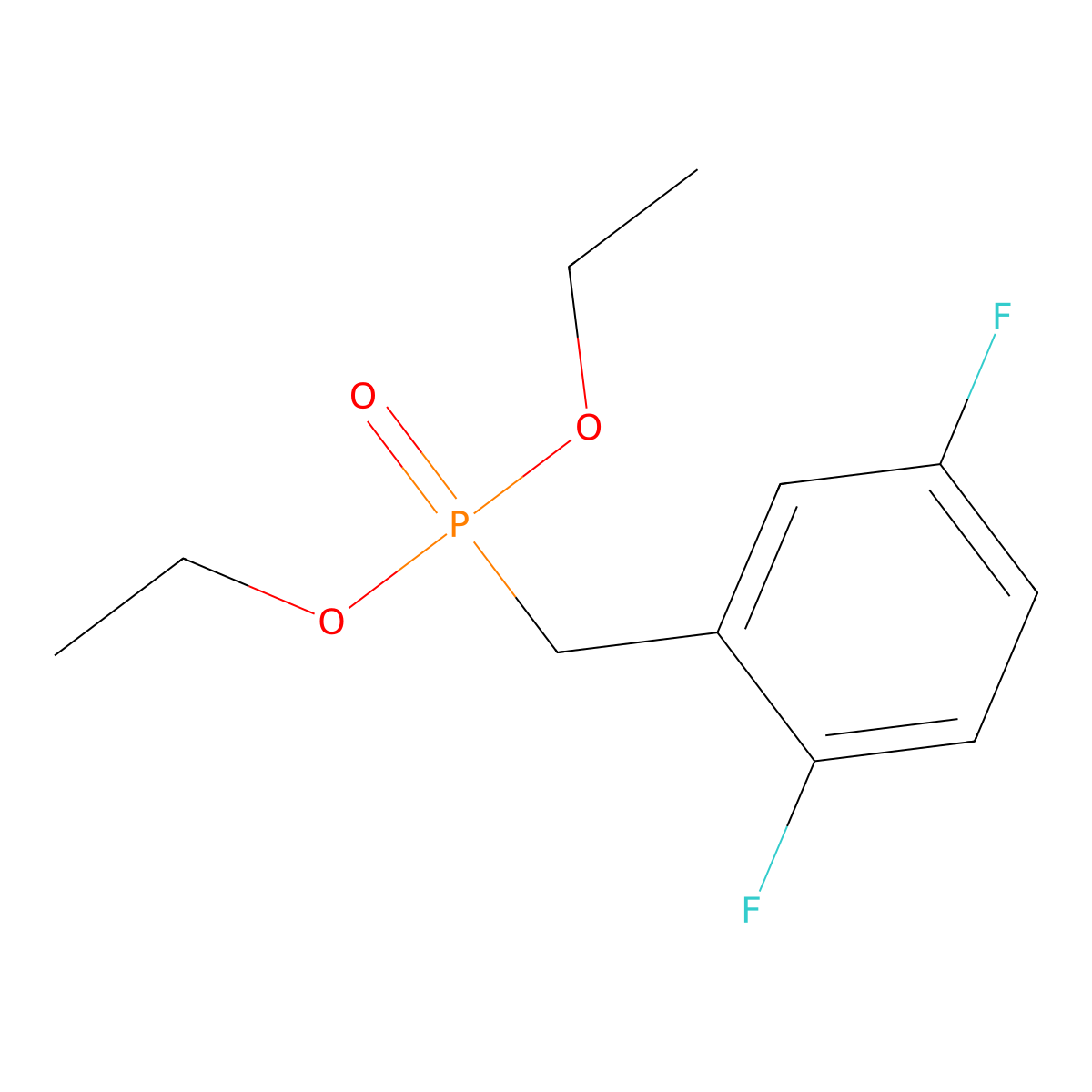 Diethyl 2,5-difluorobenzylphosphonate molecular structure, CAS 451455-94-0