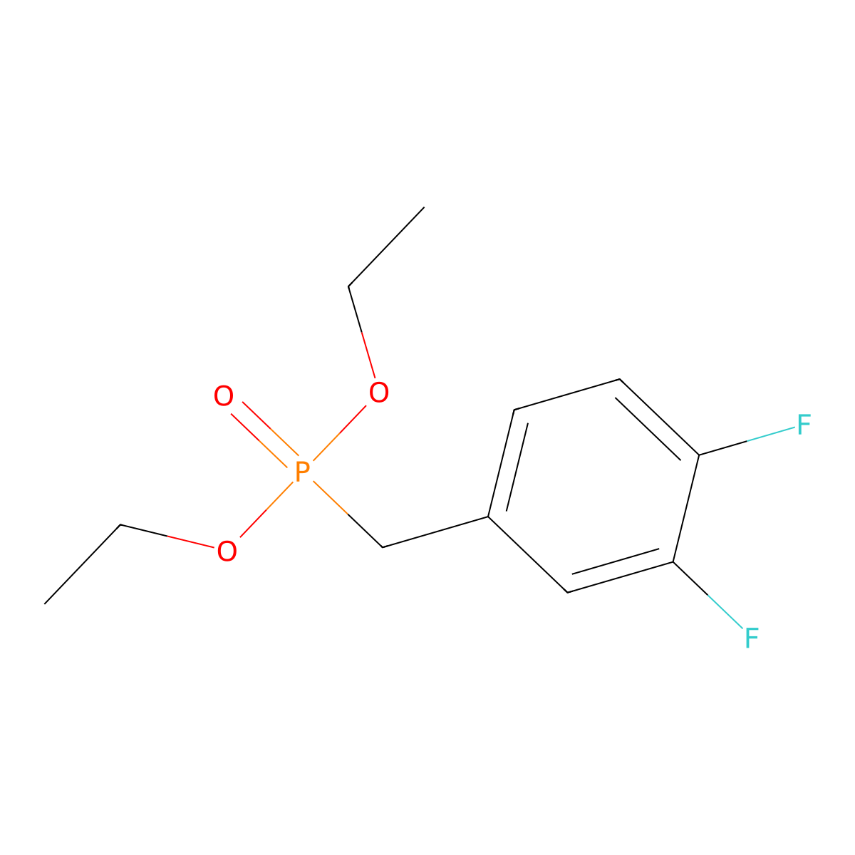 Diethyl 3,4-difluorobenzylphosphonate molecular structure, CAS 451455-95-1