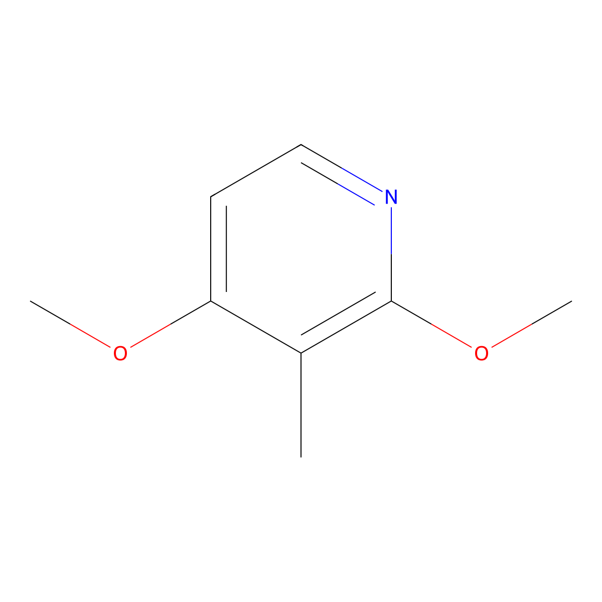2,4-Dimethoxy-3-methylpyridine molecular structure, CAS 451458-80-3