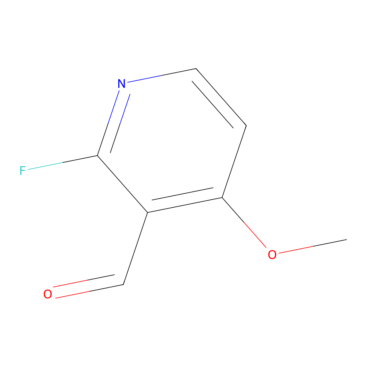 2-Fluoro-4-methoxypyridine-3-carboxaldehyde molecular structure, CAS 451459-05-5