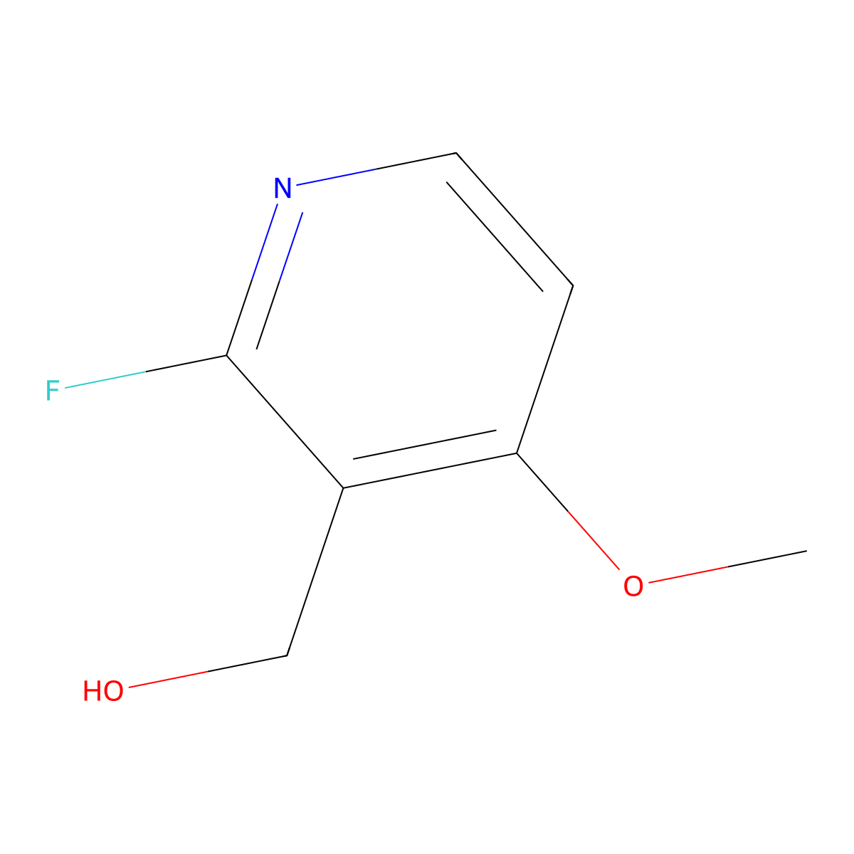 (2-Fluoro-4-methoxypyridin-3-yl)methanol molecular structure, CAS 451459-08-8