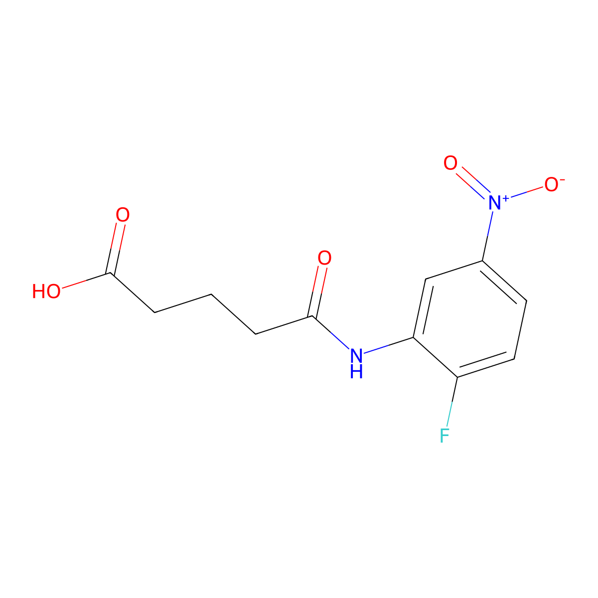 5-(2-Fluoro-5-nitroanilino)-5-oxopentanoic acid molecular structure, CAS 451459-95-3