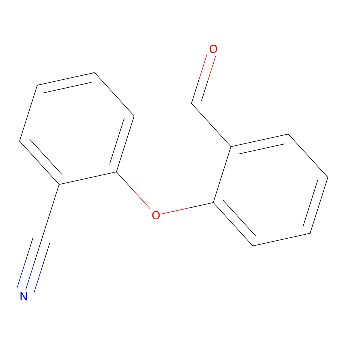 2-(2-Formylphenoxy)benzonitrile molecular structure, CAS 451485-74-8