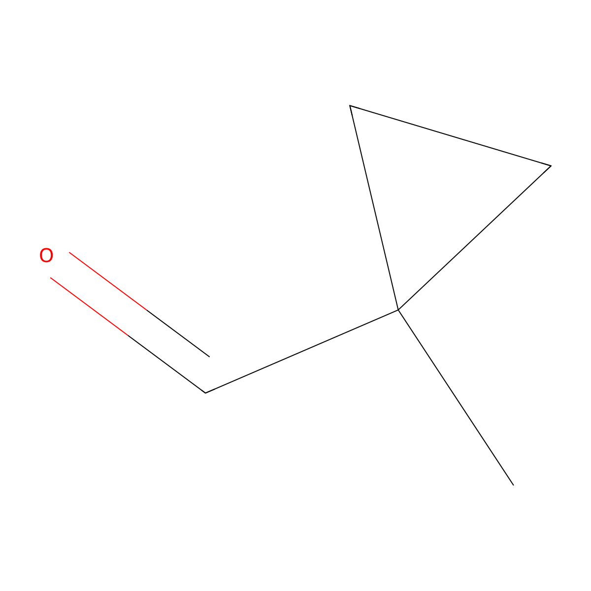 1-Methylcyclopropane-1-carbaldehyde molecular structure, CAS 4515-89-3