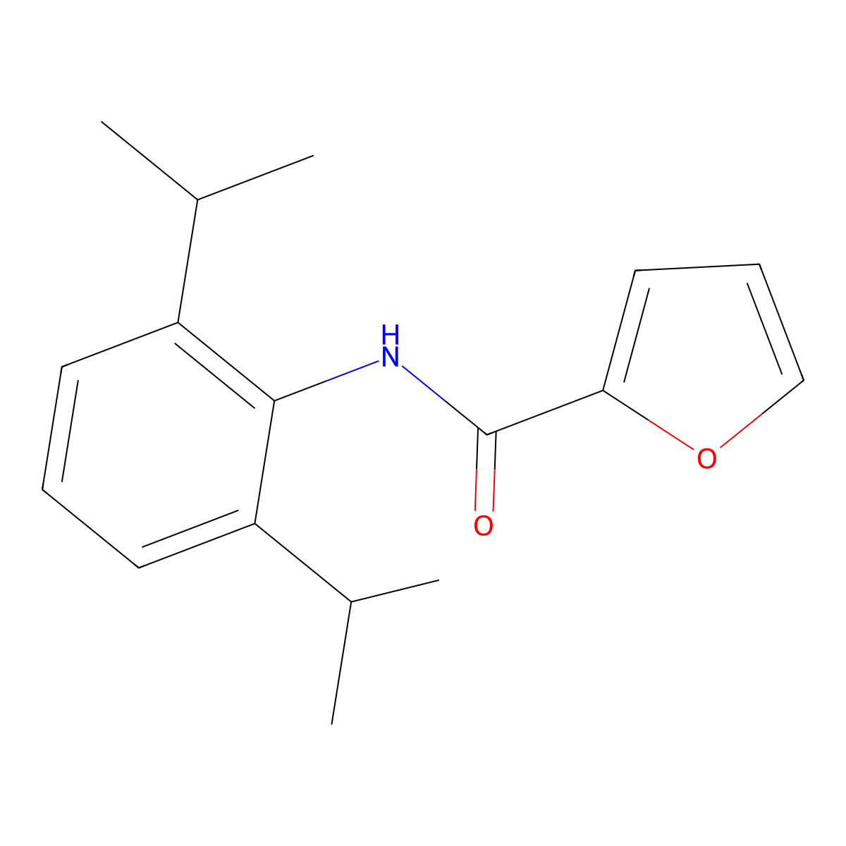 N-[2,6-di(propan-2-yl)phenyl]furan-2-carboxamide molecular structure, CAS 451513-29-4