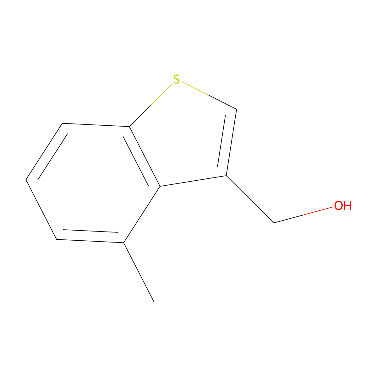 (4-Methylbenzo[b]thiophen-3-yl)methanol molecular structure, CAS 451524-34-8