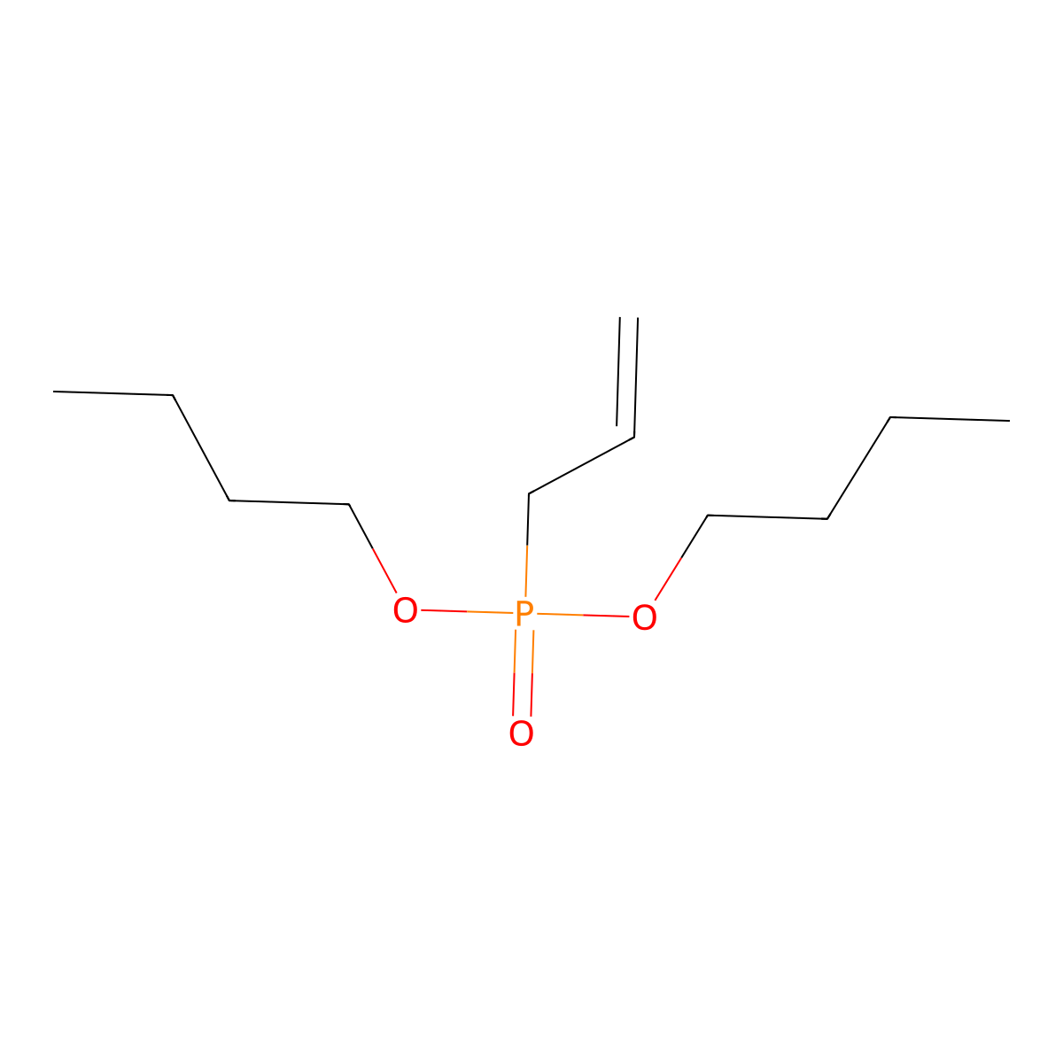 Phosphonic acid, allyl-, dibutyl ester molecular structure, CAS 45154-23-2
