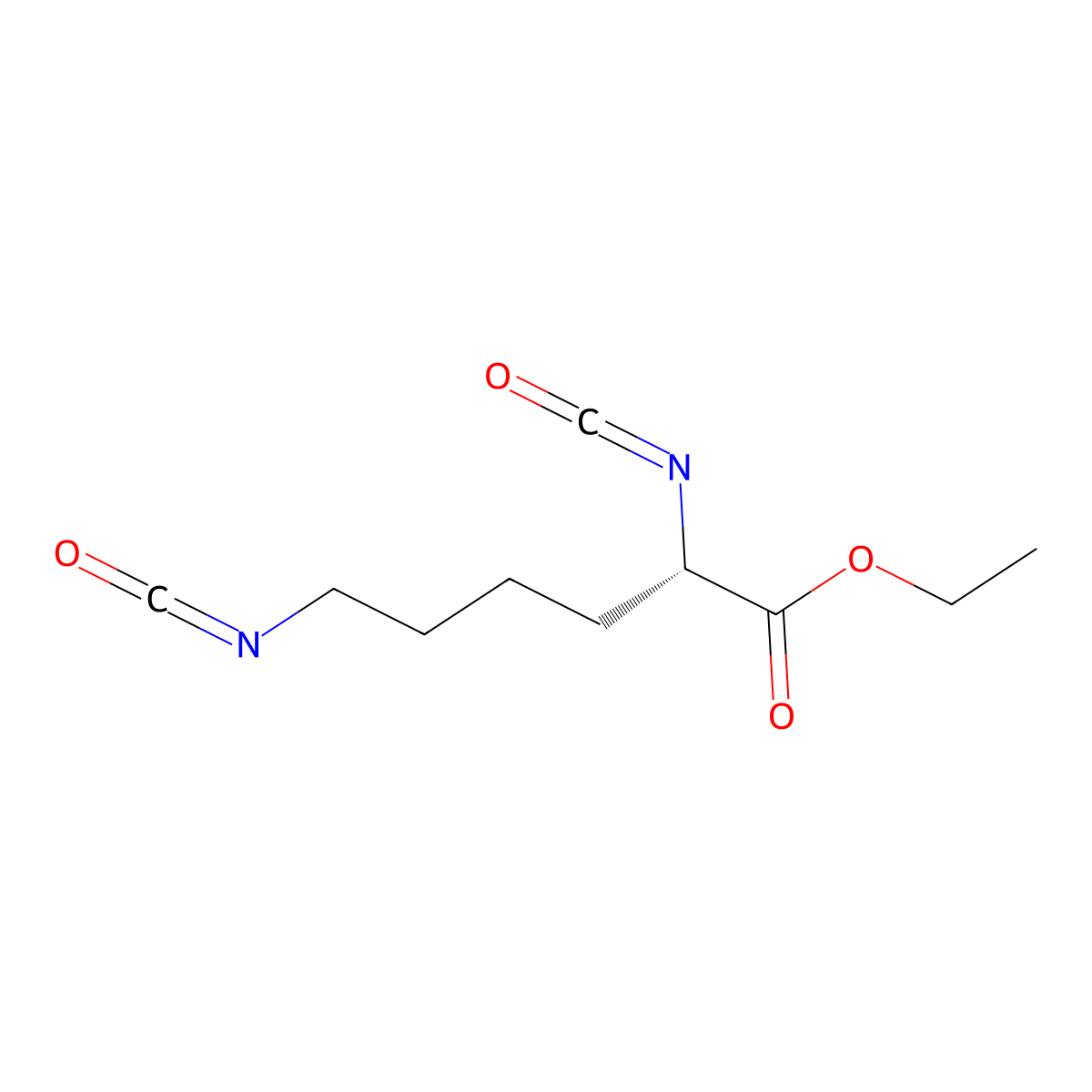 Ethyl N~2~,N~6~-bis(oxomethylidene)-L-lysinate molecular structure, CAS 45172-15-4