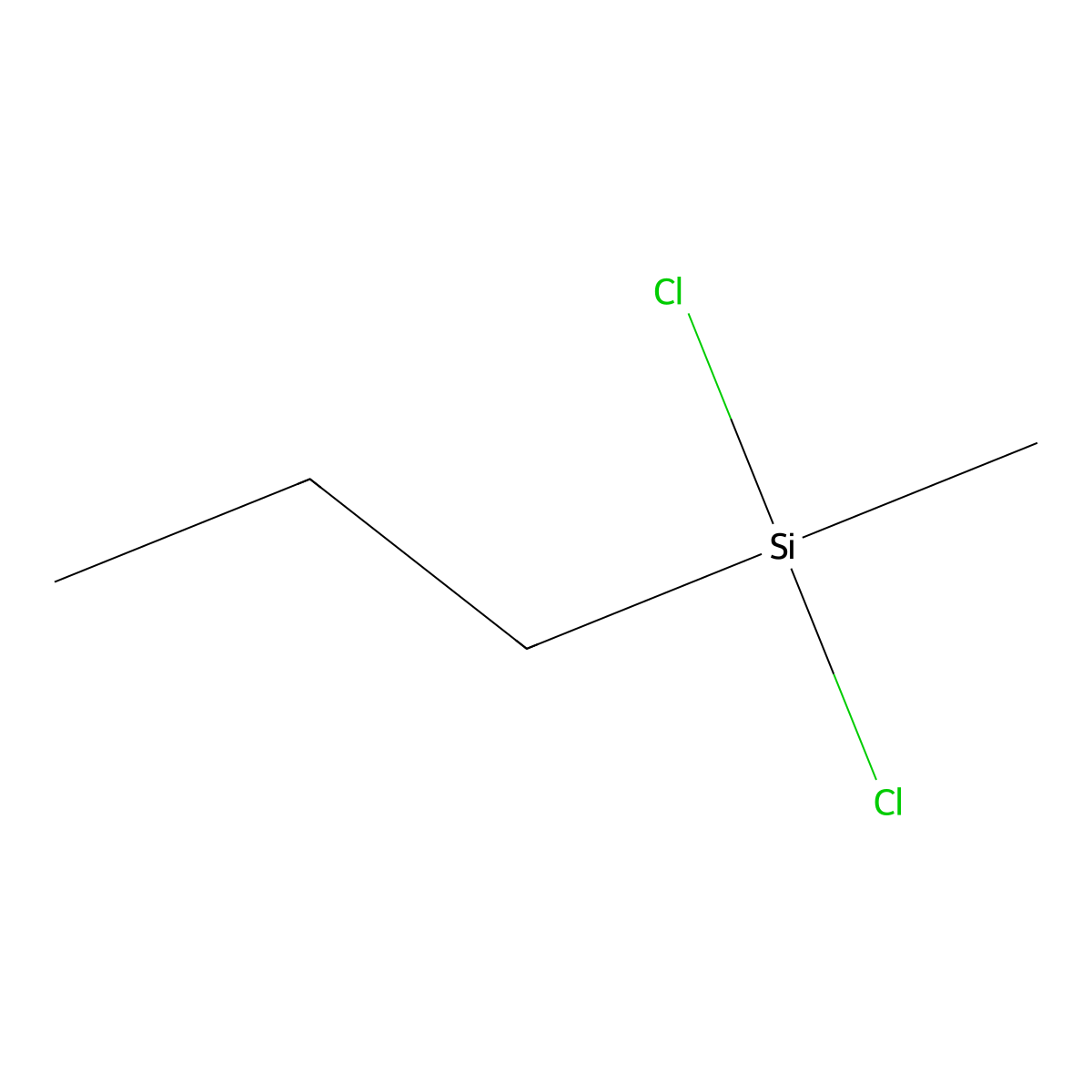 Silane, dichloromethylpropyl- molecular structure, CAS 4518-94-9