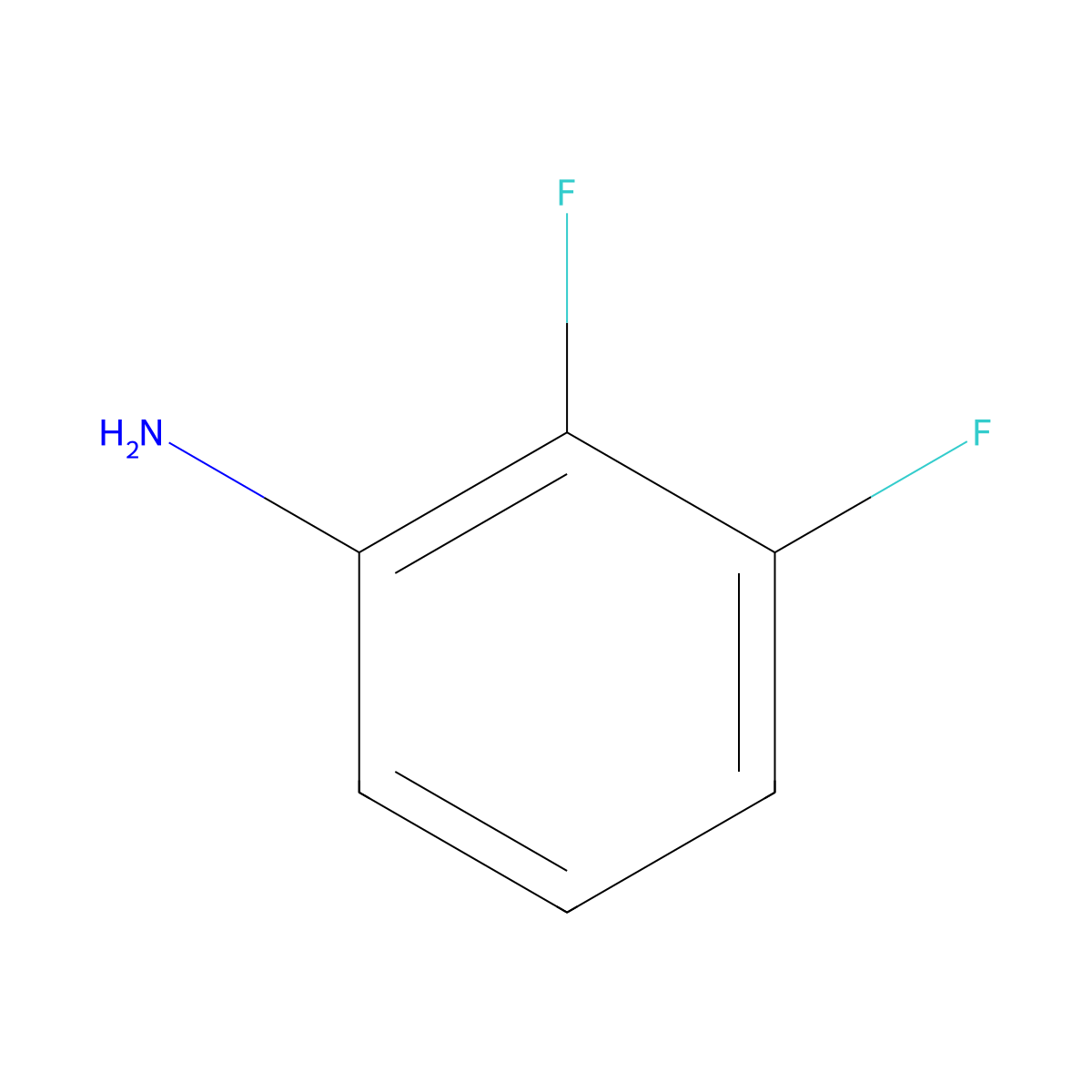 2,3-Difluoroaniline molecular structure, CAS 4519-40-8