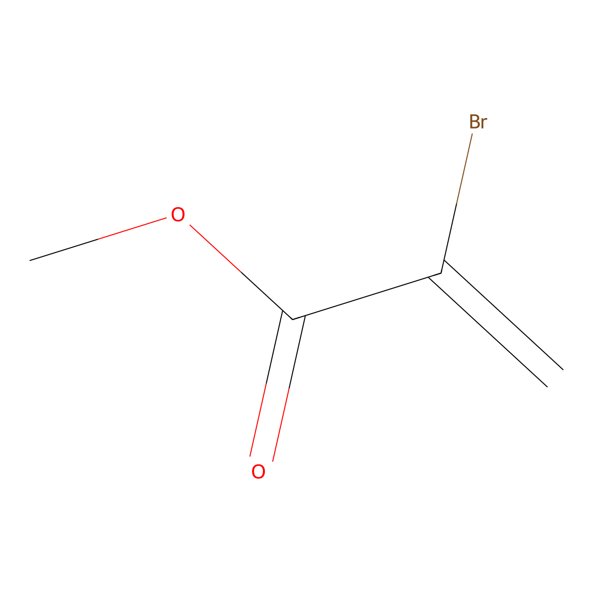 Methyl 2-bromoacrylate molecular structure, CAS 4519-46-4