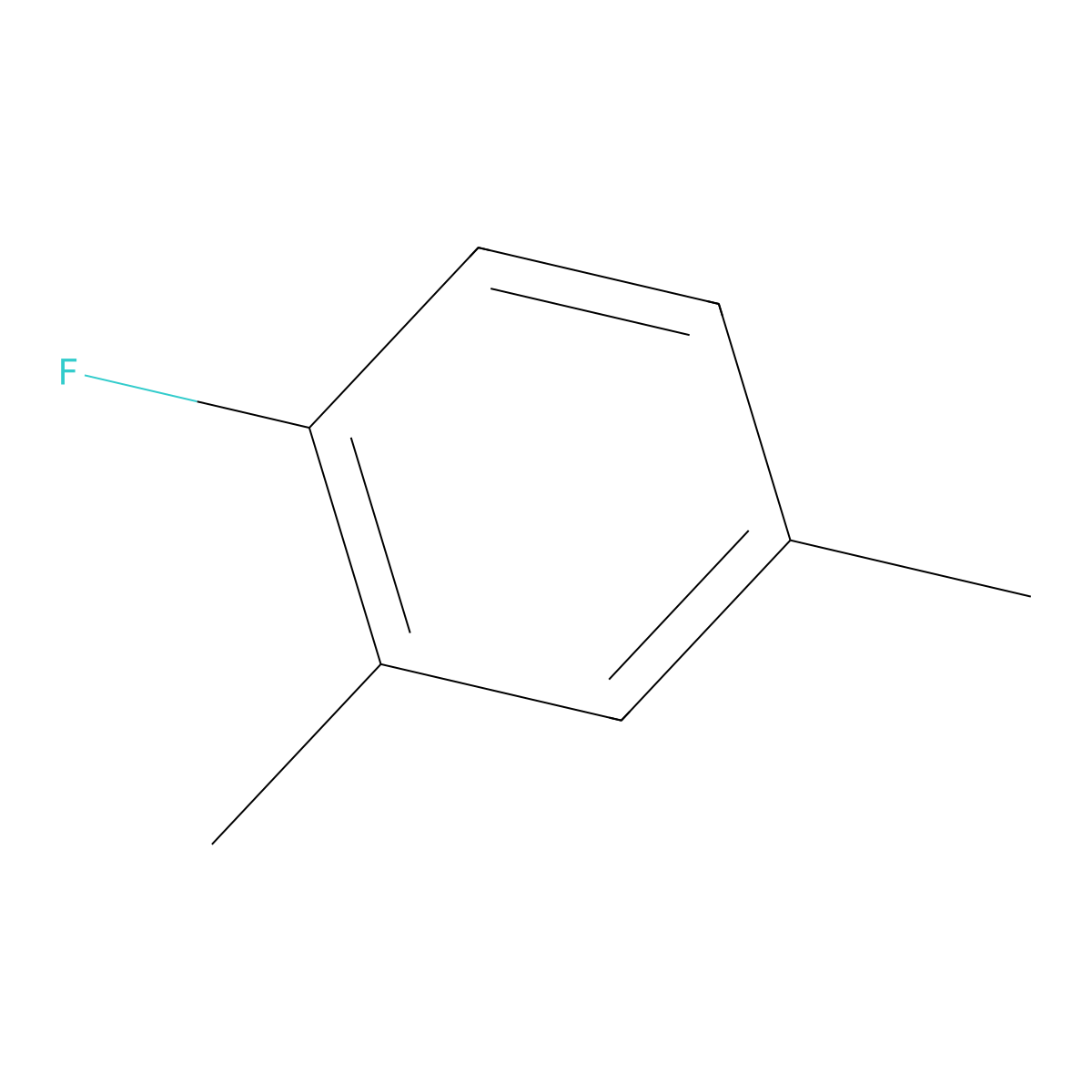 1-Fluoro-2,4-dimethylbenzene molecular structure, CAS 452-65-3