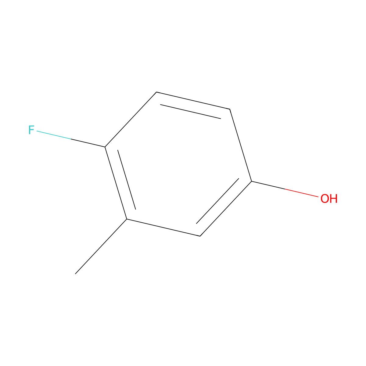 4-Fluoro-3-methylphenol molecular structure, CAS 452-70-0