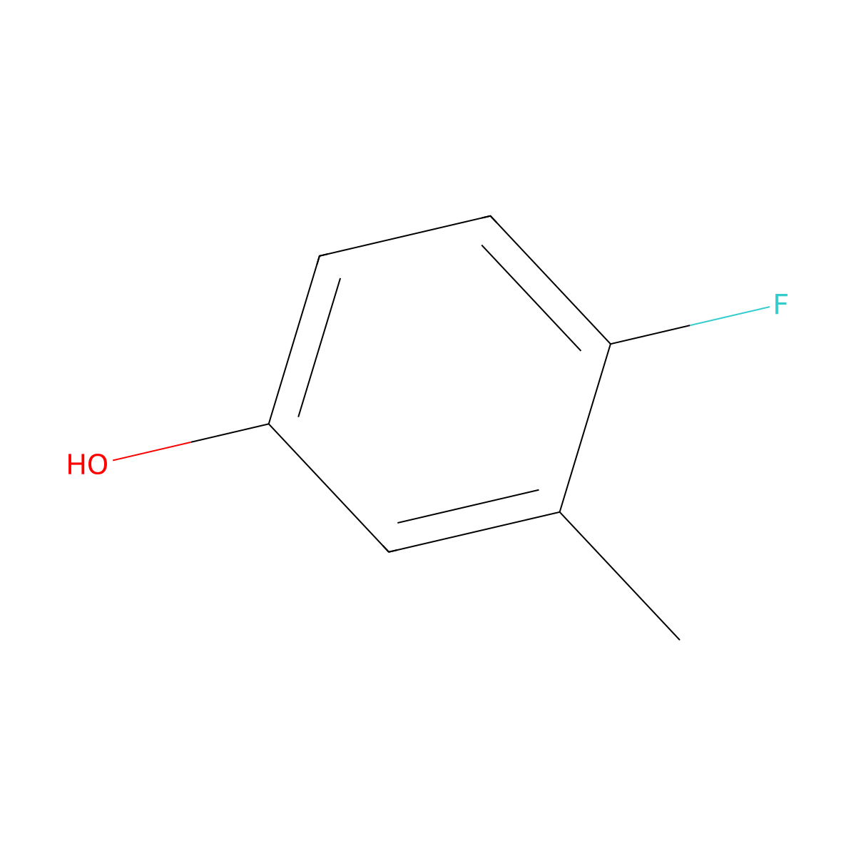4-Fluoro-3-methylphenol molecular structure, CAS 452-70-0