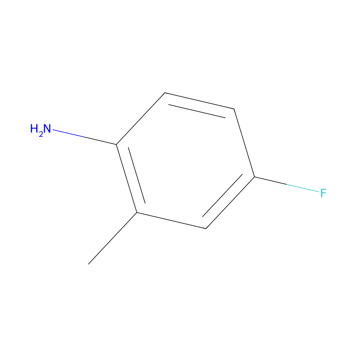 4-Fluoro-2-methylaniline molecular structure, CAS 452-71-1