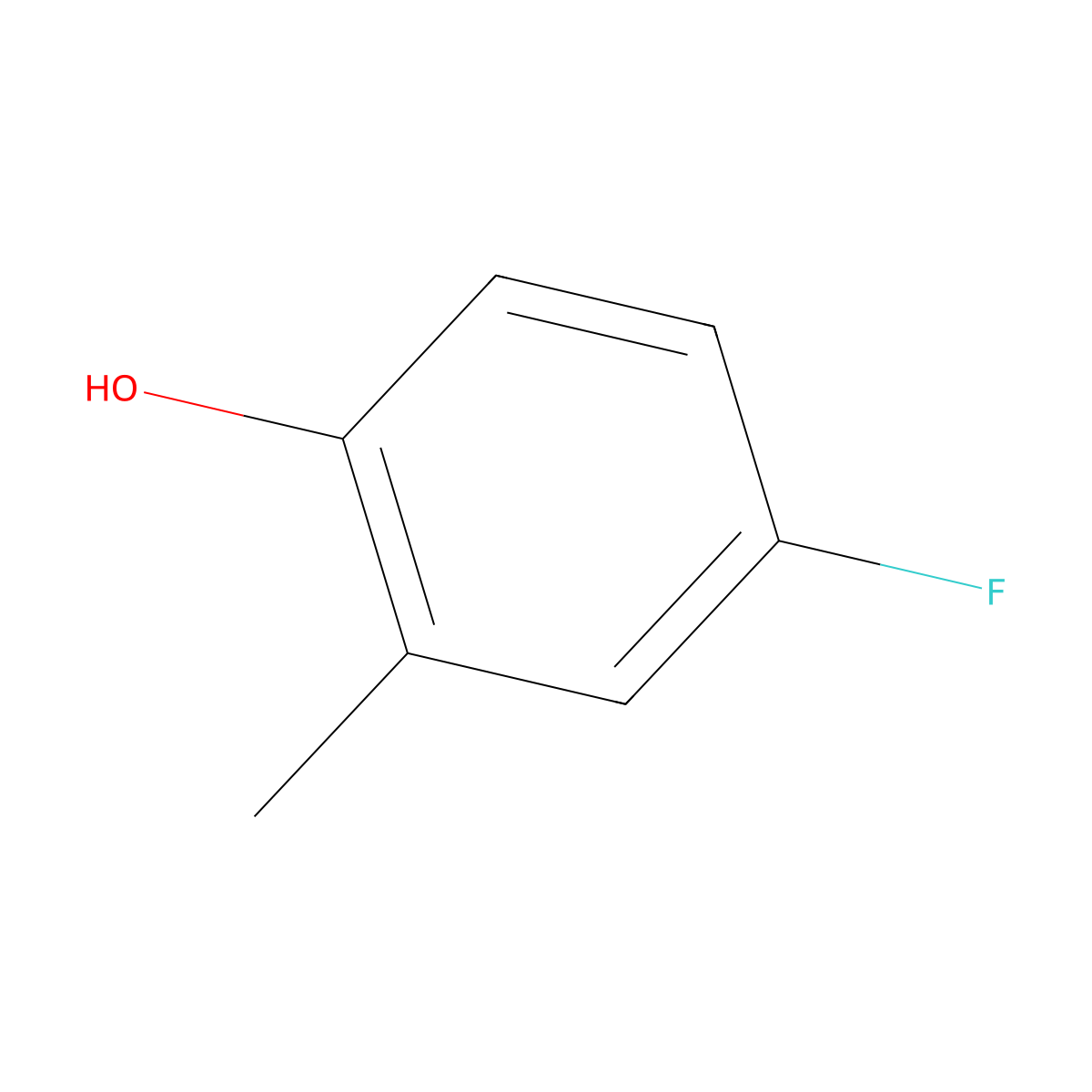 4-Fluoro-2-methylphenol molecular structure, CAS 452-72-2