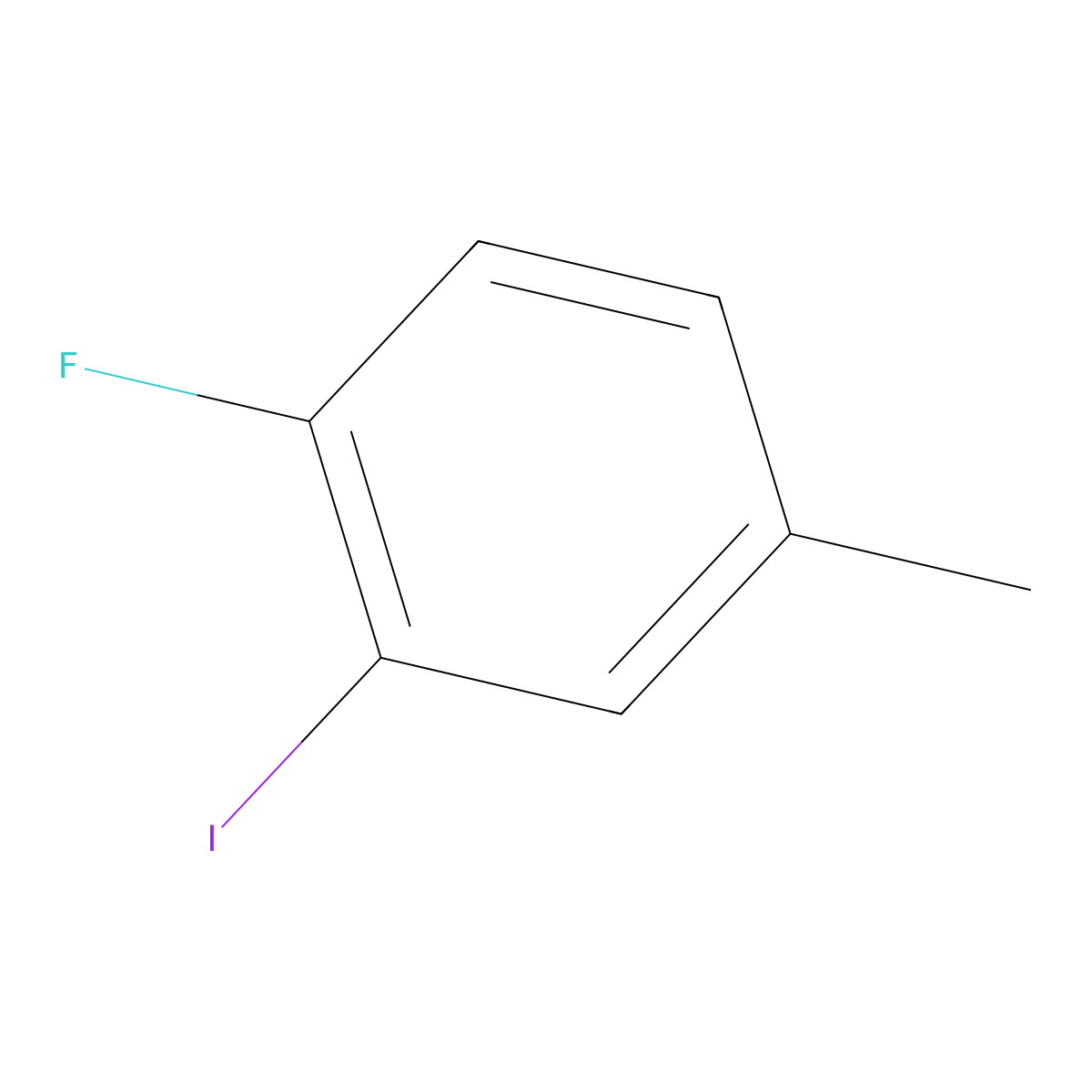 4-Fluoro-3-iodotoluene molecular structure, CAS 452-82-4