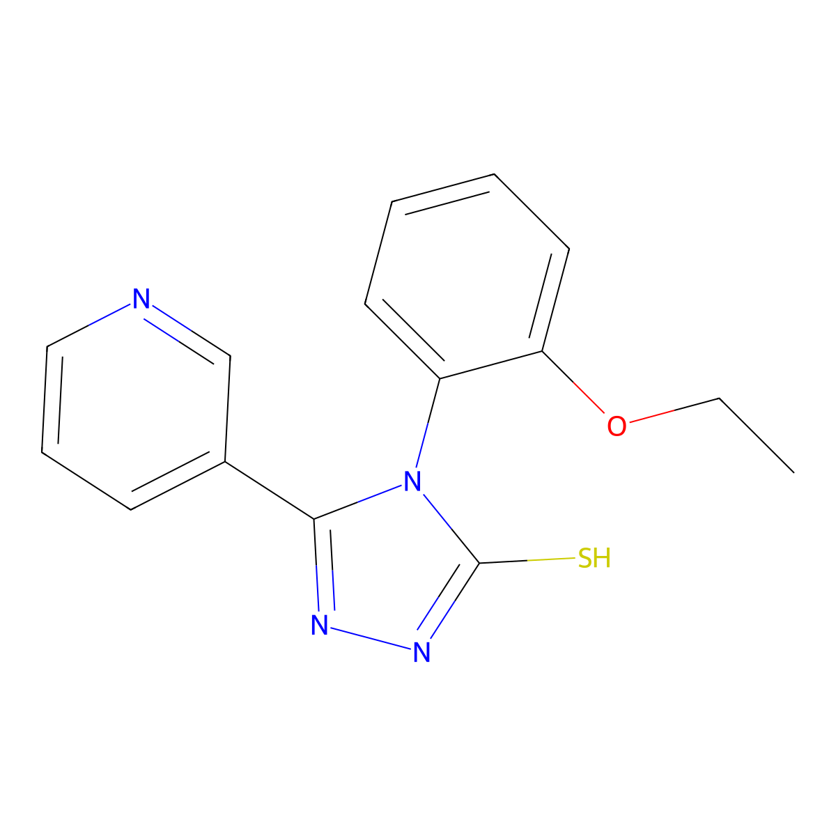 4-(2-ethoxyphenyl)-5-(pyridin-3-yl)-4H-1,2,4-triazole-3-thiol molecular structure, CAS 452053-06-4