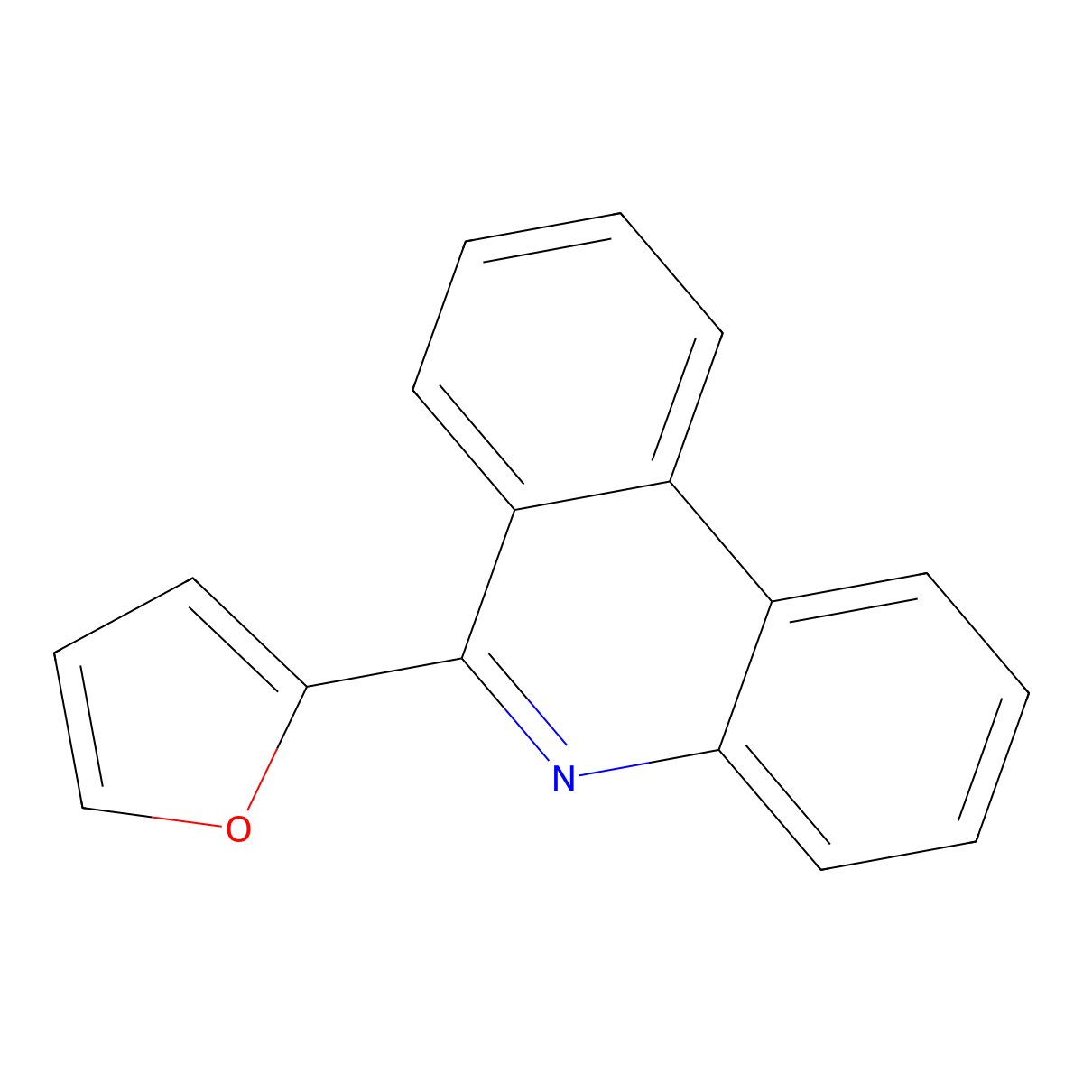 6-(Furan-2-yl)phenanthridine molecular structure, CAS 452070-82-5