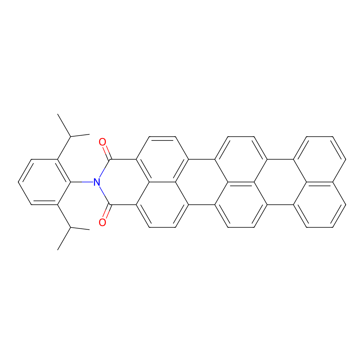 7-[2,6-Di(propan-2-yl)phenyl]-7-azanonacyclo[14.12.2.22,5.117,21.03,12.04,9.013,29.026,30.025,31]tritriaconta-1(29),2,4,9,11,13,15,17,19,21(31),22,24,26(30),27,32-pentadecaene-6,8-dione molecular structure, CAS 452084-92-3
