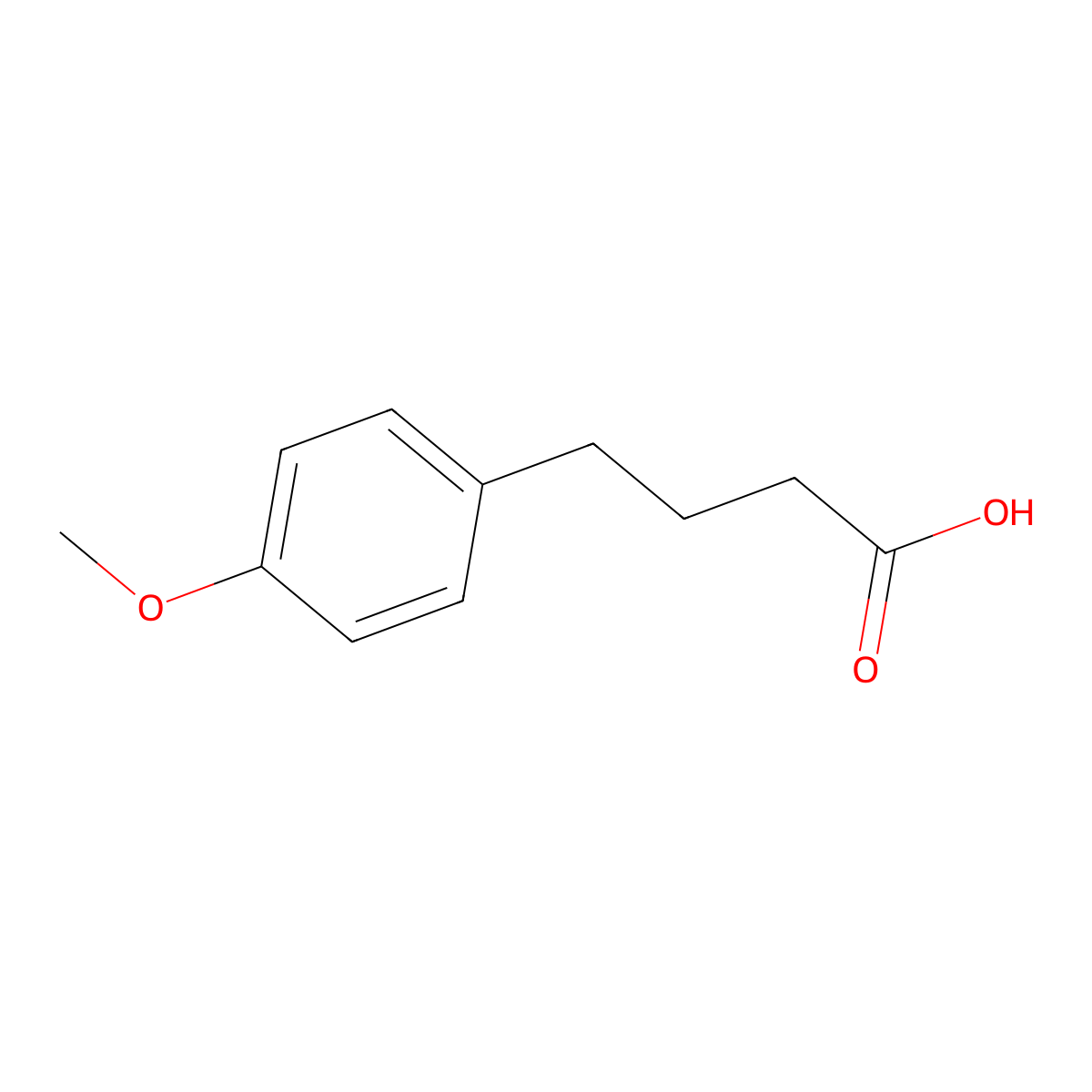 4-(4-Methoxyphenyl)butyric acid molecular structure, CAS 4521-28-2