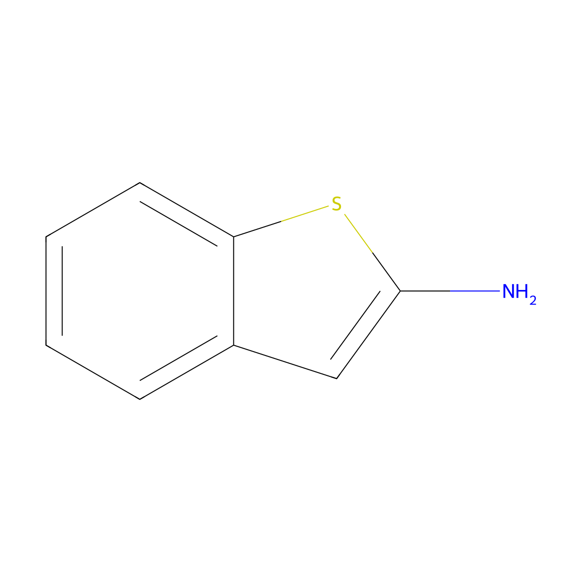 1-Benzothiophen-2-amine molecular structure, CAS 4521-30-6
