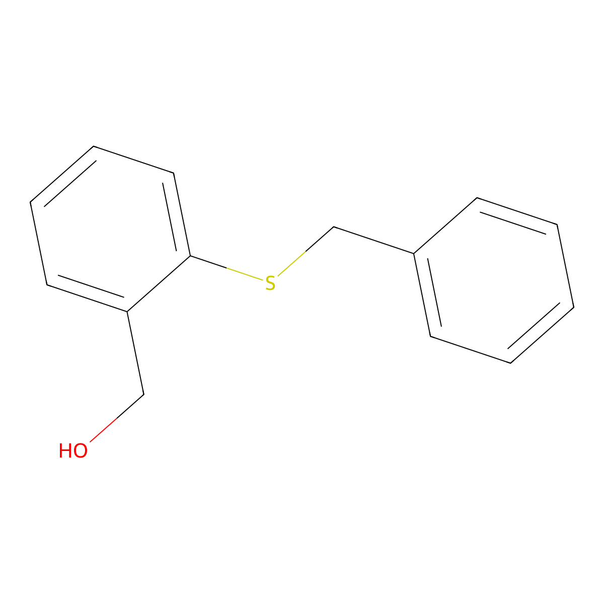 [2-(Benzylsulfanyl)phenyl]methanol molecular structure, CAS 4521-45-3