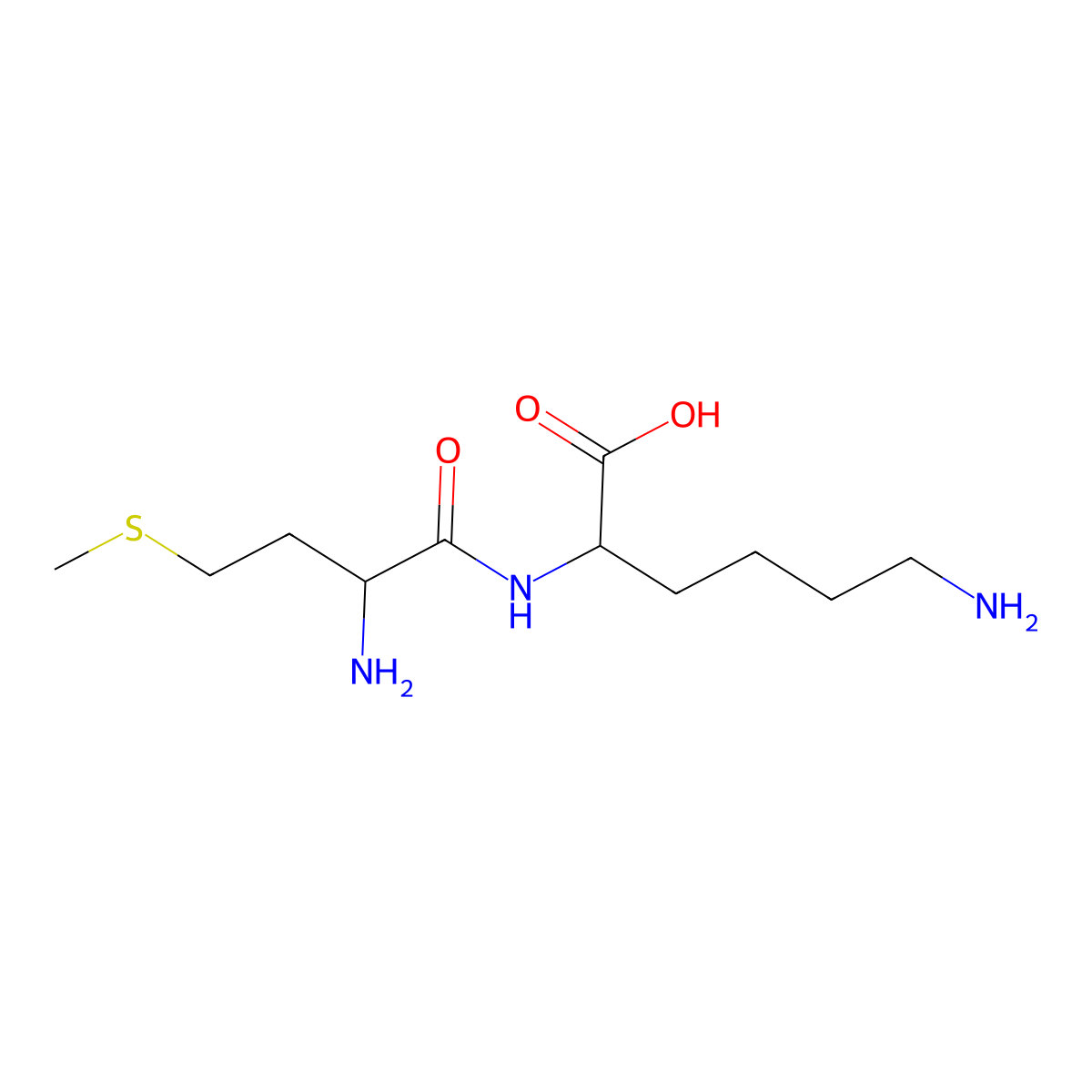 L-Lysine, L-methionyl- molecular structure, CAS 45214-88-8