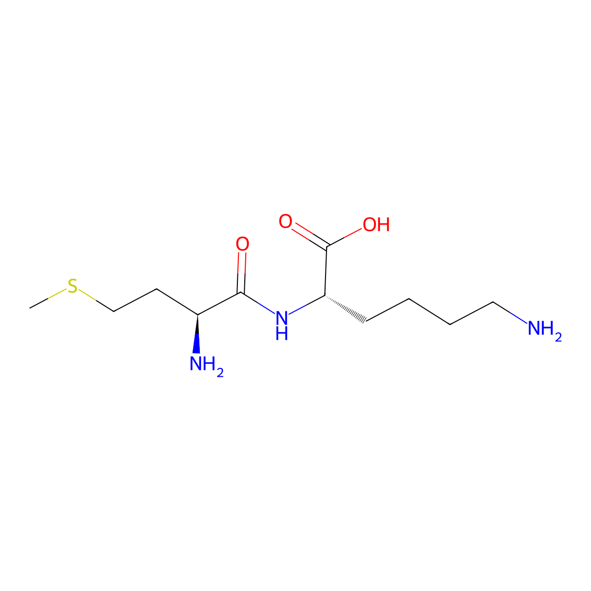 L-Lysine, L-methionyl- molecular structure, CAS 45214-88-8