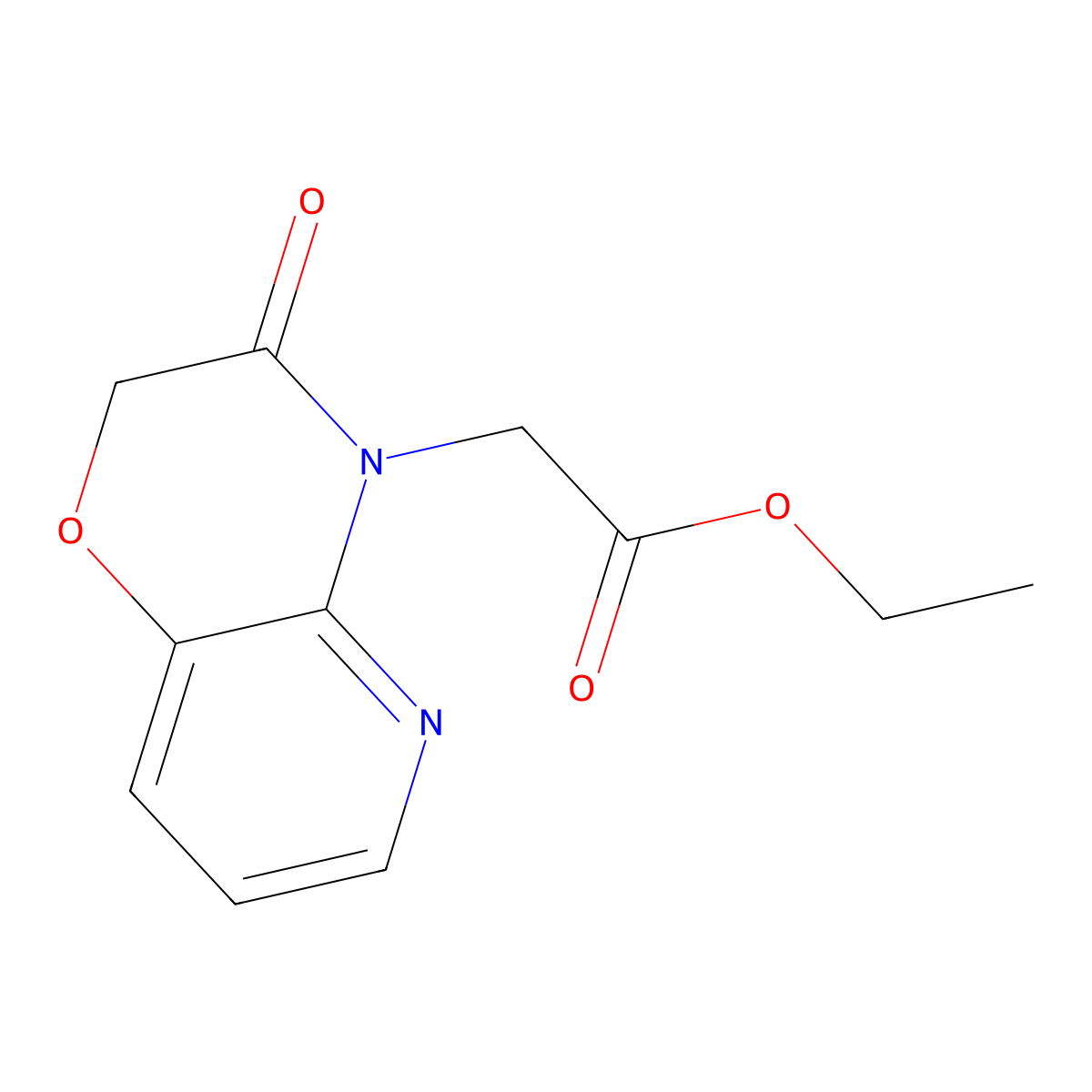 Ethyl 2-(3-oxo-2,3-dihydropyrido[3,2-b][1,4]oxazin-4-yl)acetate molecular structure, CAS 452280-23-8