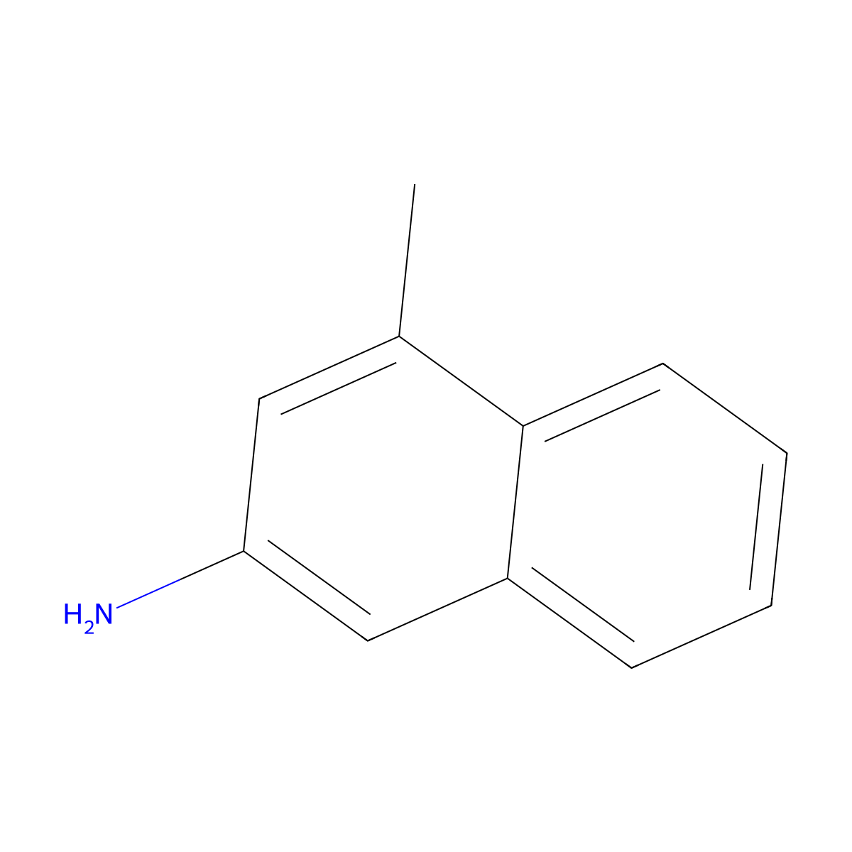 4-Methylnaphthalen-2-amine molecular structure, CAS 4523-46-0