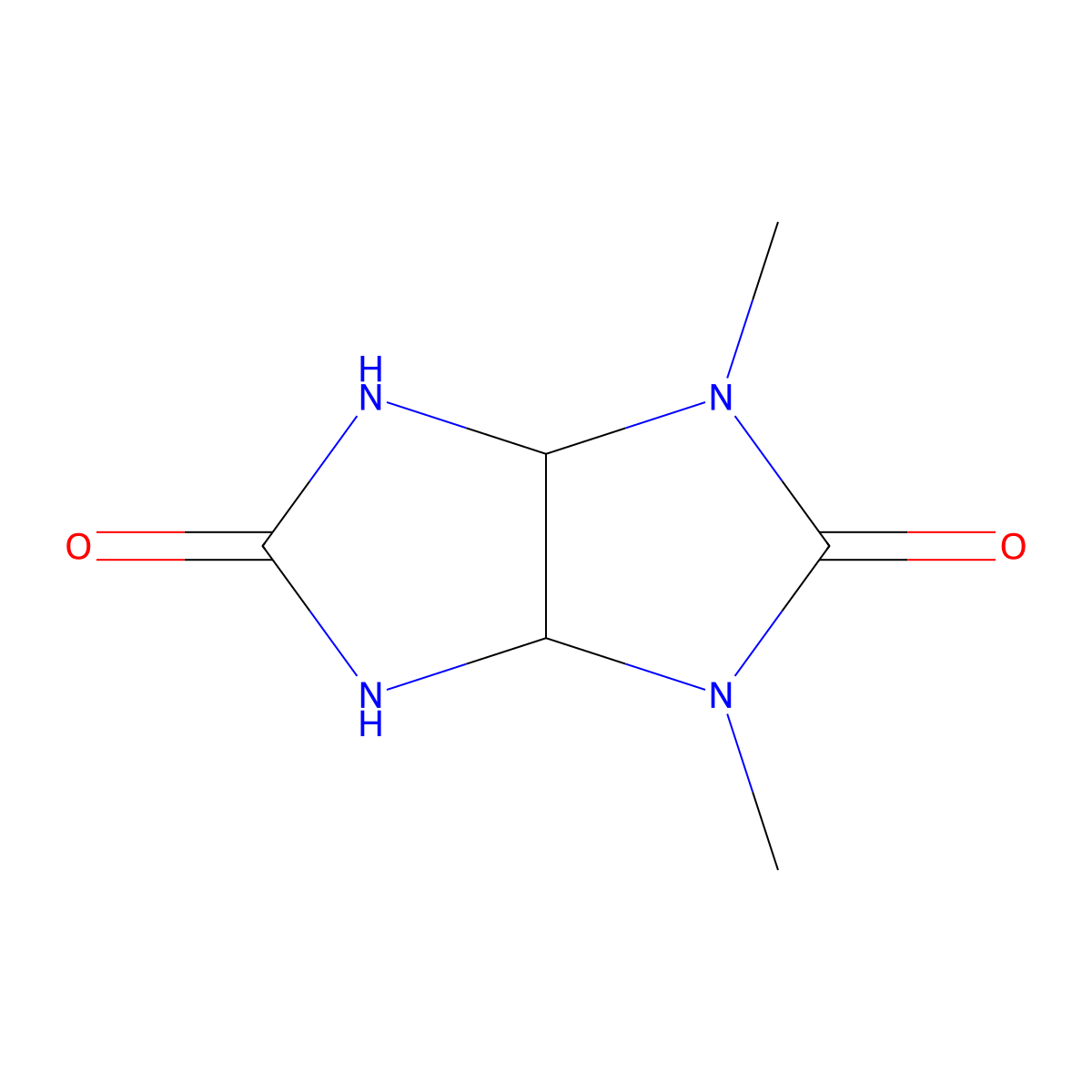 1,3-Dimethyltetrahydroimidazo[4,5-d]imidazole-2,5(1H,3H)-dione molecular structure, CAS 4523-63-1