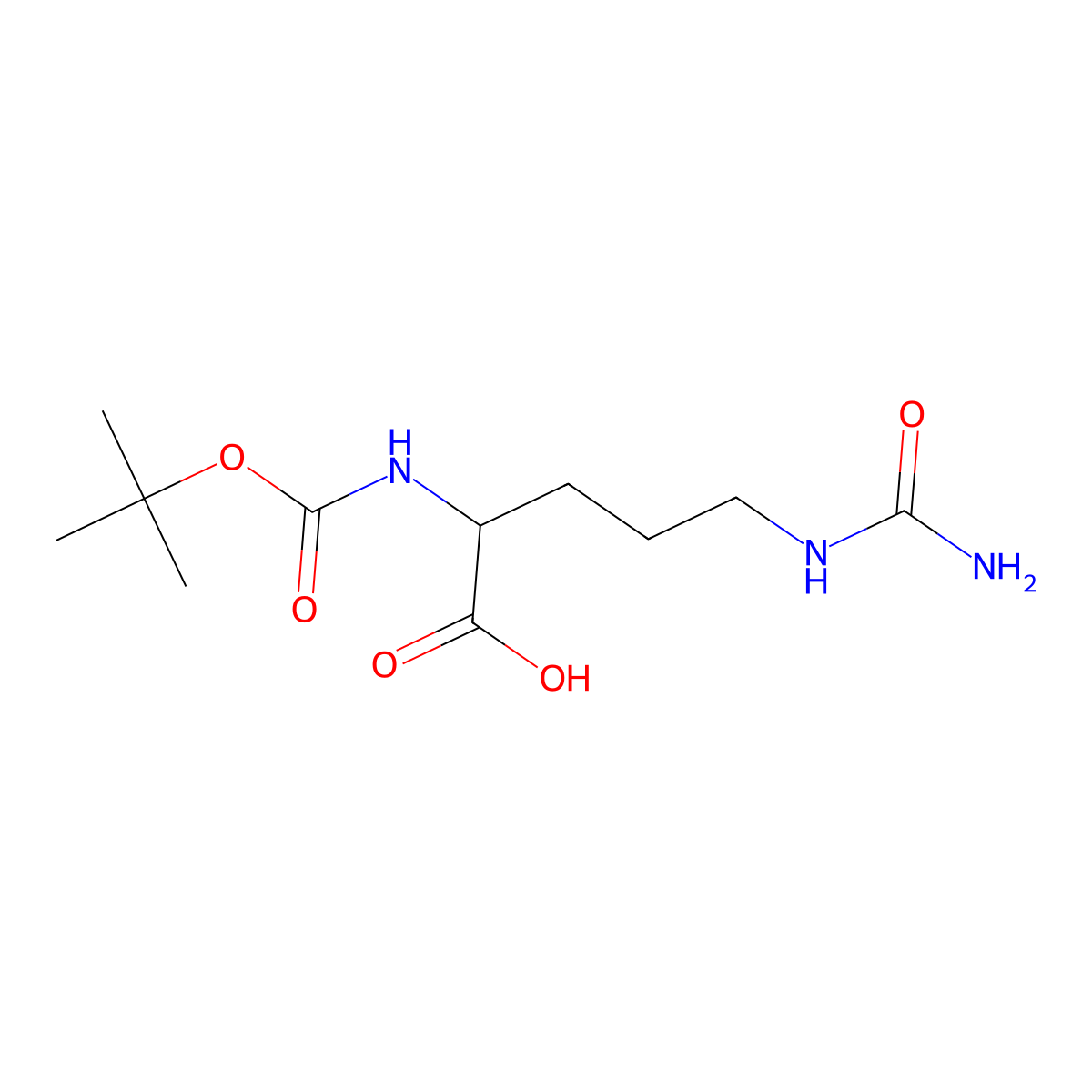 Boc-Cit-OH molecular structure, CAS 45234-13-7