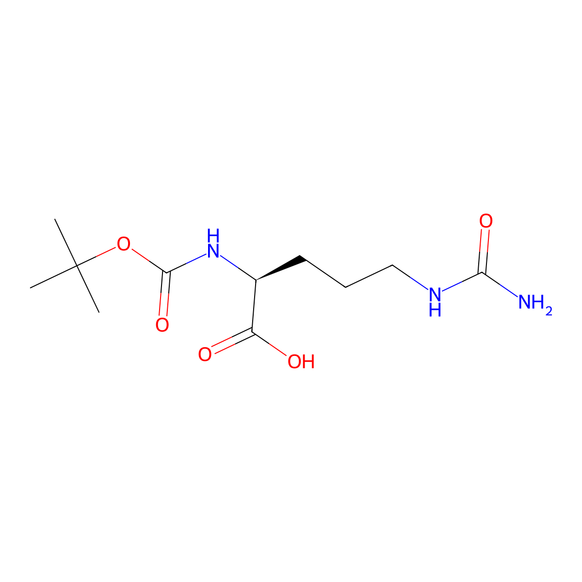 Boc-Cit-OH molecular structure, CAS 45234-13-7