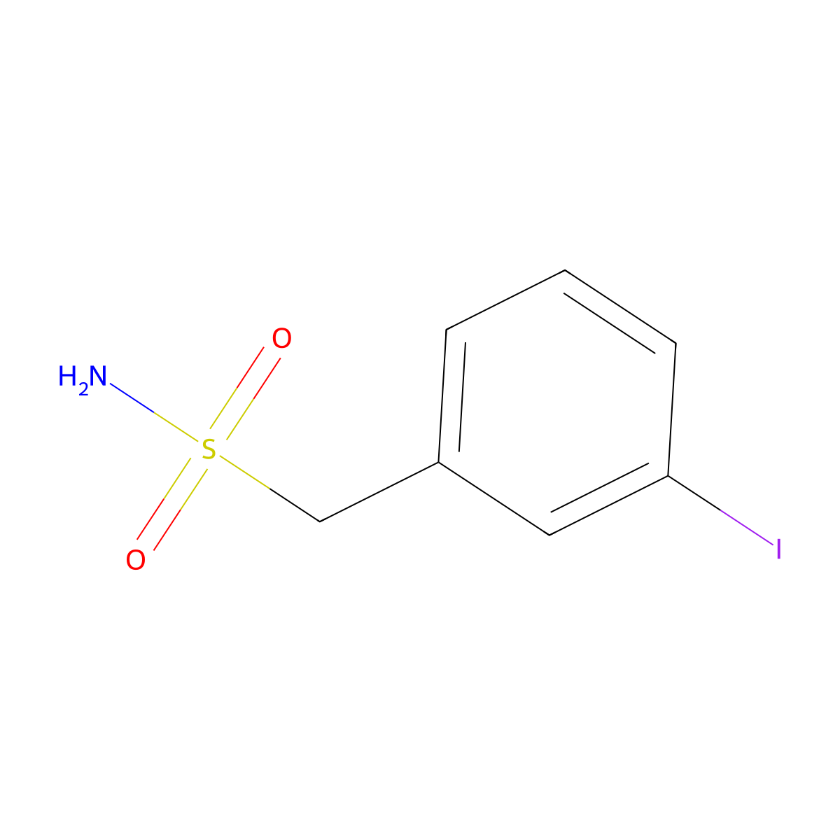 (3-Iodophenyl)methanesulfonamide molecular structure, CAS 452340-20-4