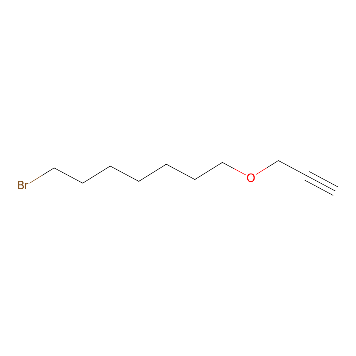 1-Bromo-7-(prop-2-yn-1-yloxy)heptane molecular structure, CAS 452340-33-9
