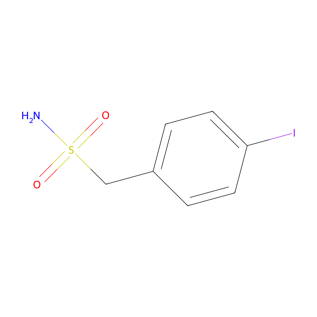 (4-Iodophenyl)methanesulfonamide molecular structure, CAS 452340-78-2