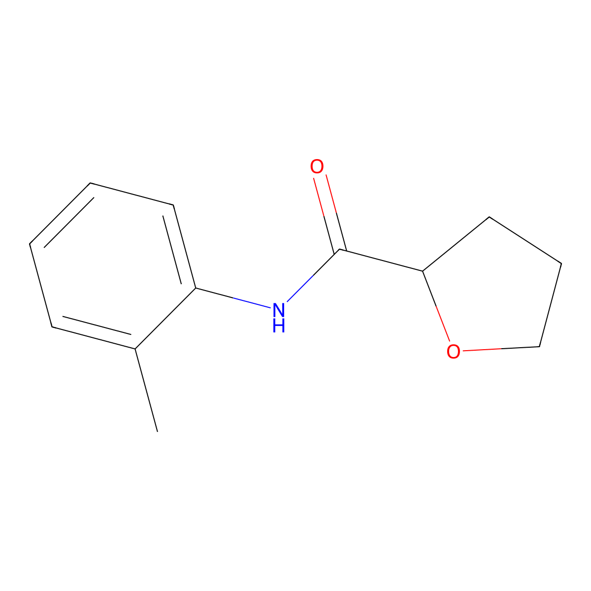 N-(2-methylphenyl)oxolane-2-carboxamide molecular structure, CAS 452351-35-8