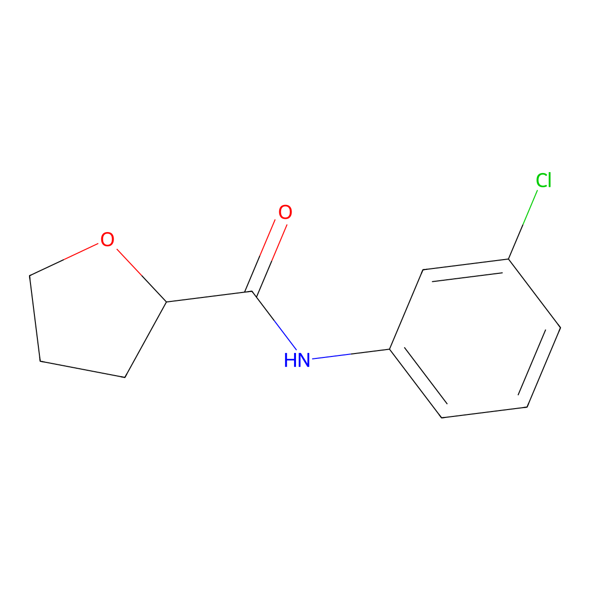 N-(3-chlorophenyl)tetrahydro-2-furancarboxamide molecular structure, CAS 452351-37-0