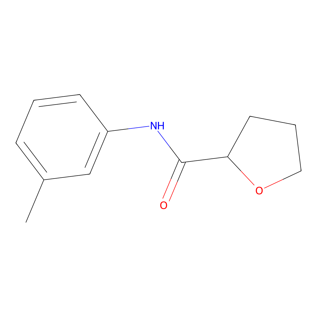 N-(3-methylphenyl)oxolane-2-carboxamide molecular structure, CAS 452351-39-2