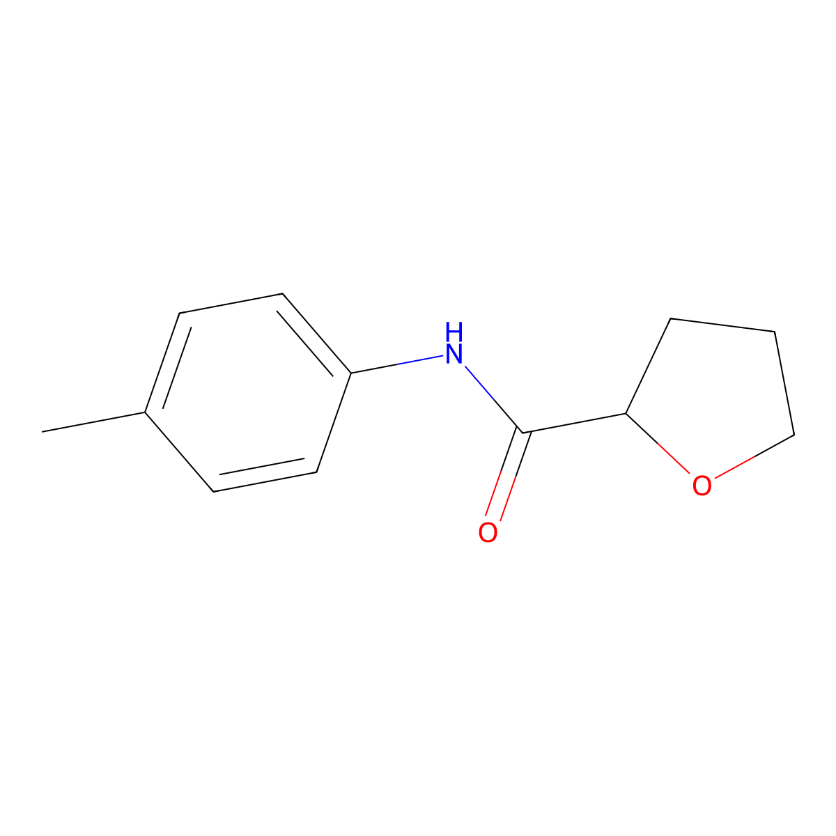 N-(4-methylphenyl)oxolane-2-carboxamide molecular structure, CAS 452351-41-6