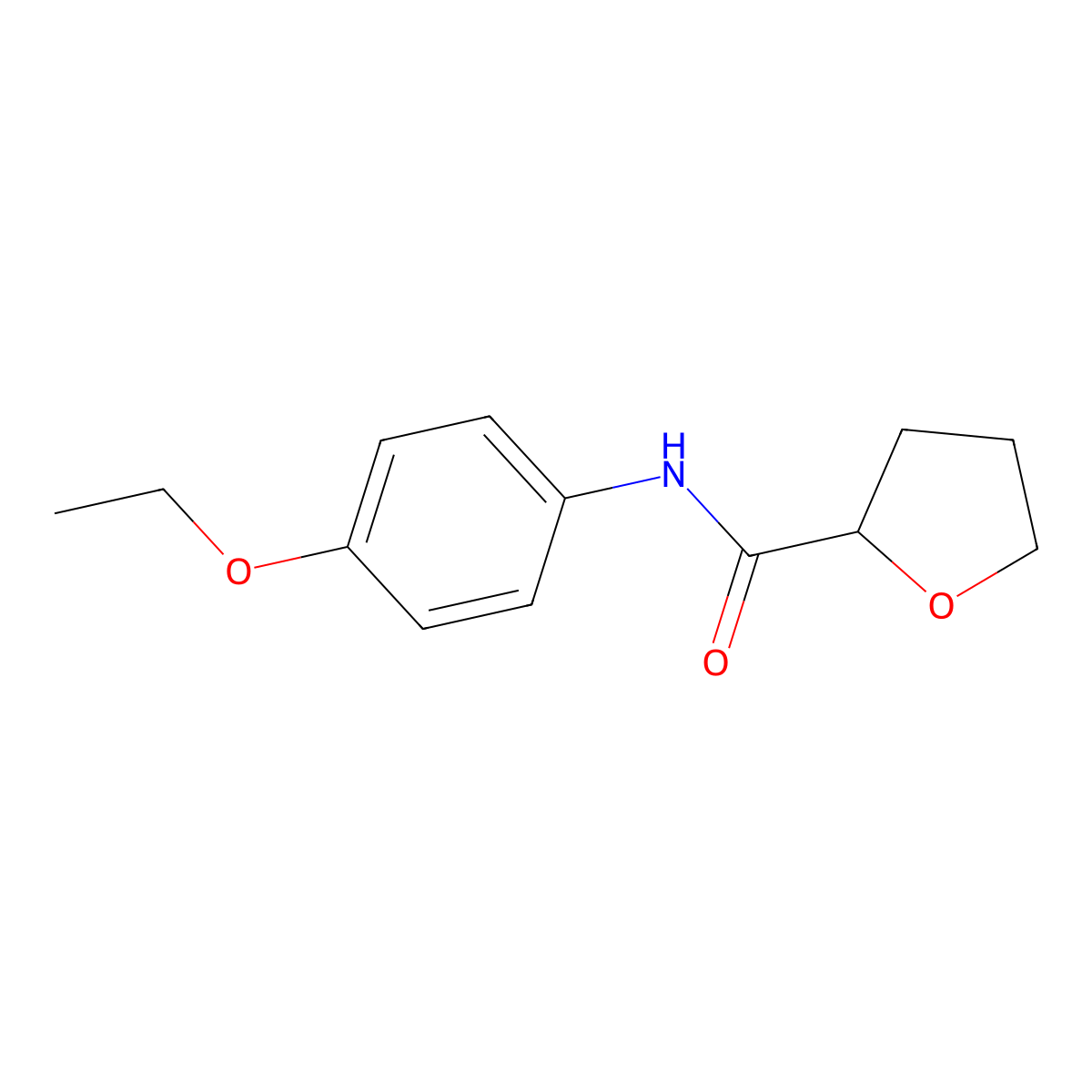 N-(4-ethoxyphenyl)tetrahydro-2-furancarboxamide molecular structure, CAS 452351-49-4