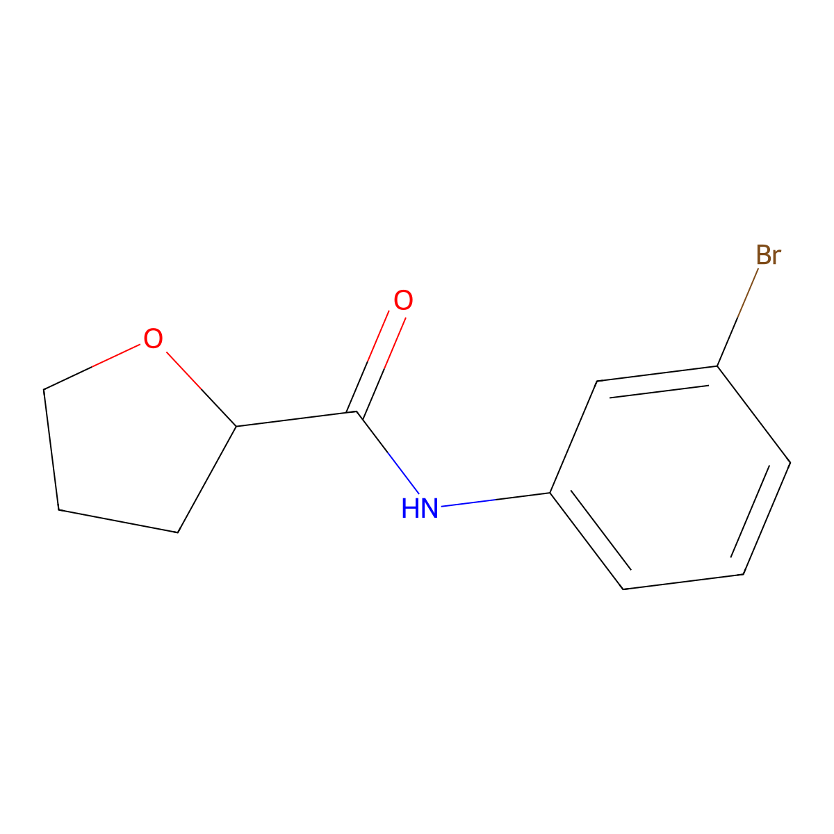 N-(3-bromophenyl)tetrahydro-2-furancarboxamide molecular structure, CAS 452351-61-0