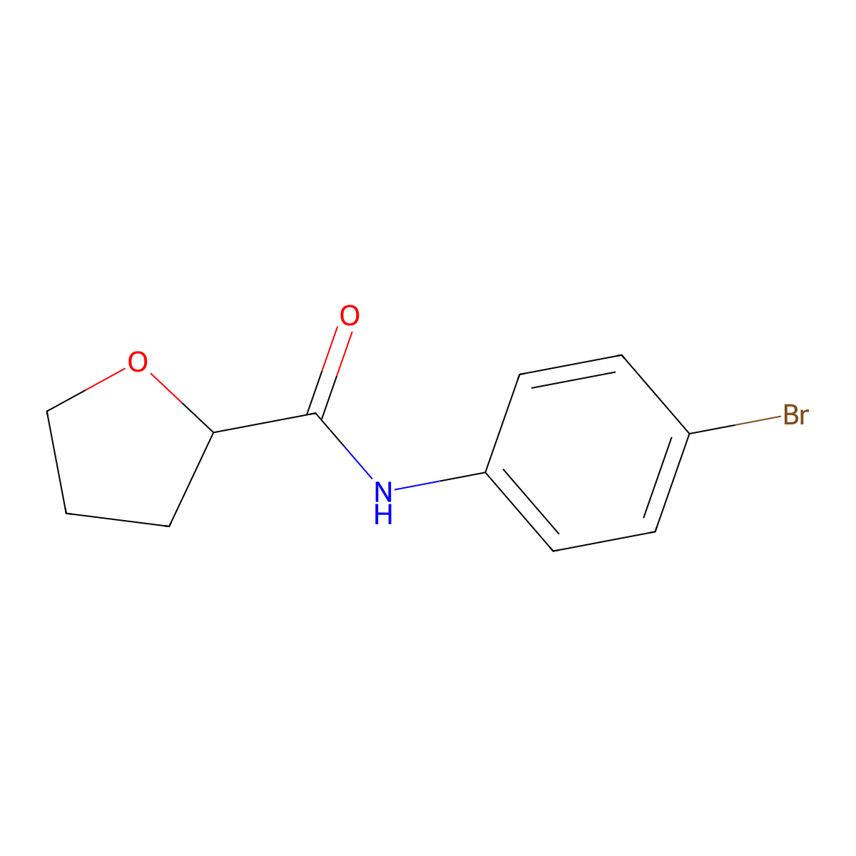 N-(4-bromophenyl)oxolane-2-carboxamide molecular structure, CAS 452351-63-2