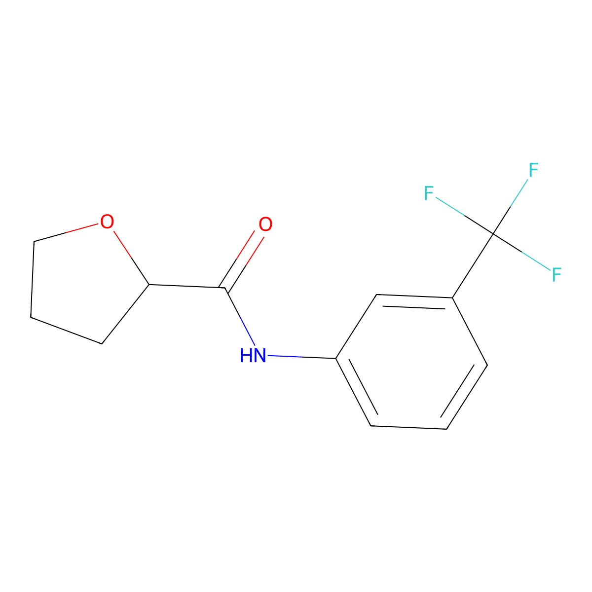 N-[3-(trifluoromethyl)phenyl]oxolane-2-carboxamide molecular structure, CAS 452351-65-4