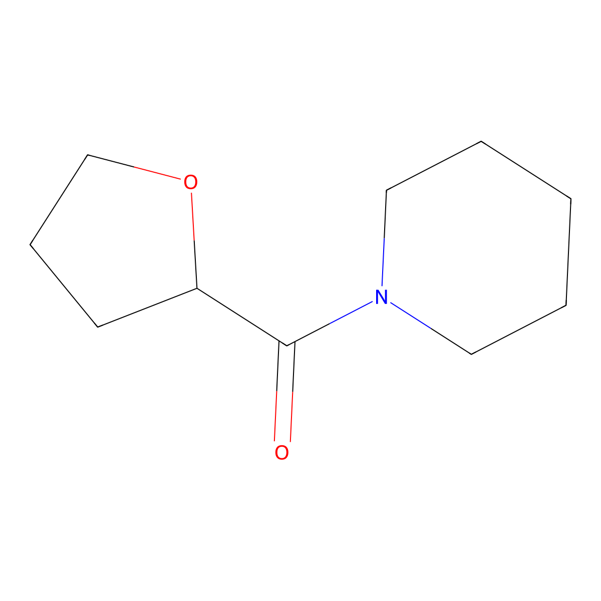 1-[(Tetrahydro-2-furyl)carbonyl]piperidine molecular structure, CAS 452351-77-8